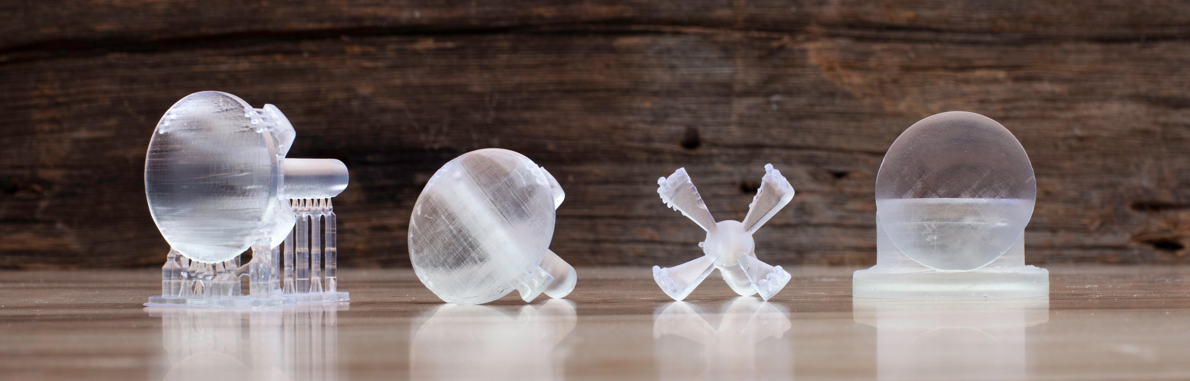 Formlabs 3D Prints Crystal Clear Magifying Lens on Form 1+ Printer