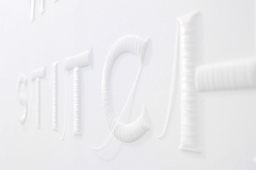 Japanese Design Studio YOY Creates Embroidered Signage Using 3D Printing