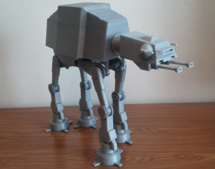 This 3D Printed Walking ATAT is the Star Wars Toy of your Dreams