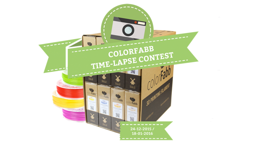 Creative Juices Flowing During the Holidays? Show Off Your 3D Printer at Work in the colorFabb 2015 Time-Lapse Contest