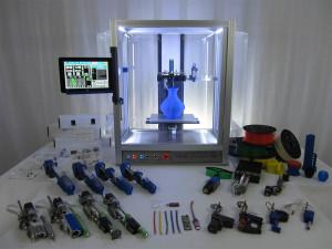 Hyrel 3D printing device can be converted to print with approximately anything, which include paste and food materials. 