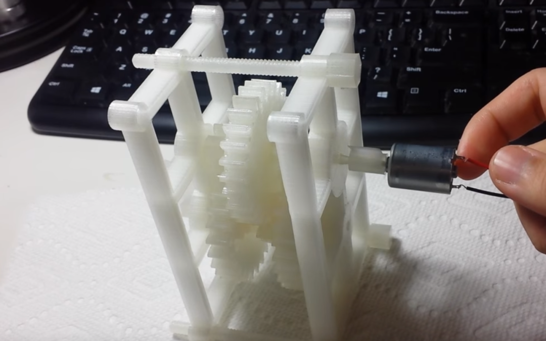 3D Print Your Own Mini DC Motor Driven Reduction Gear Train | 3DPrint.com