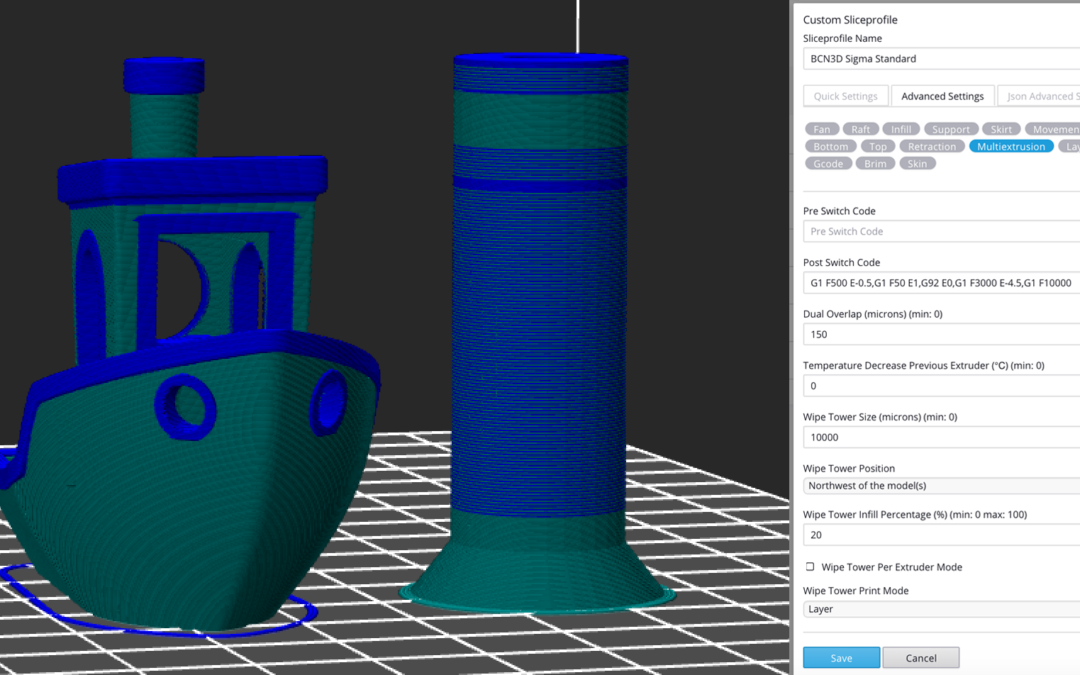 Printr Eases Dual Extrusion, Keeping the Process Clean & Efficient with 'Donut Wipe Towers'