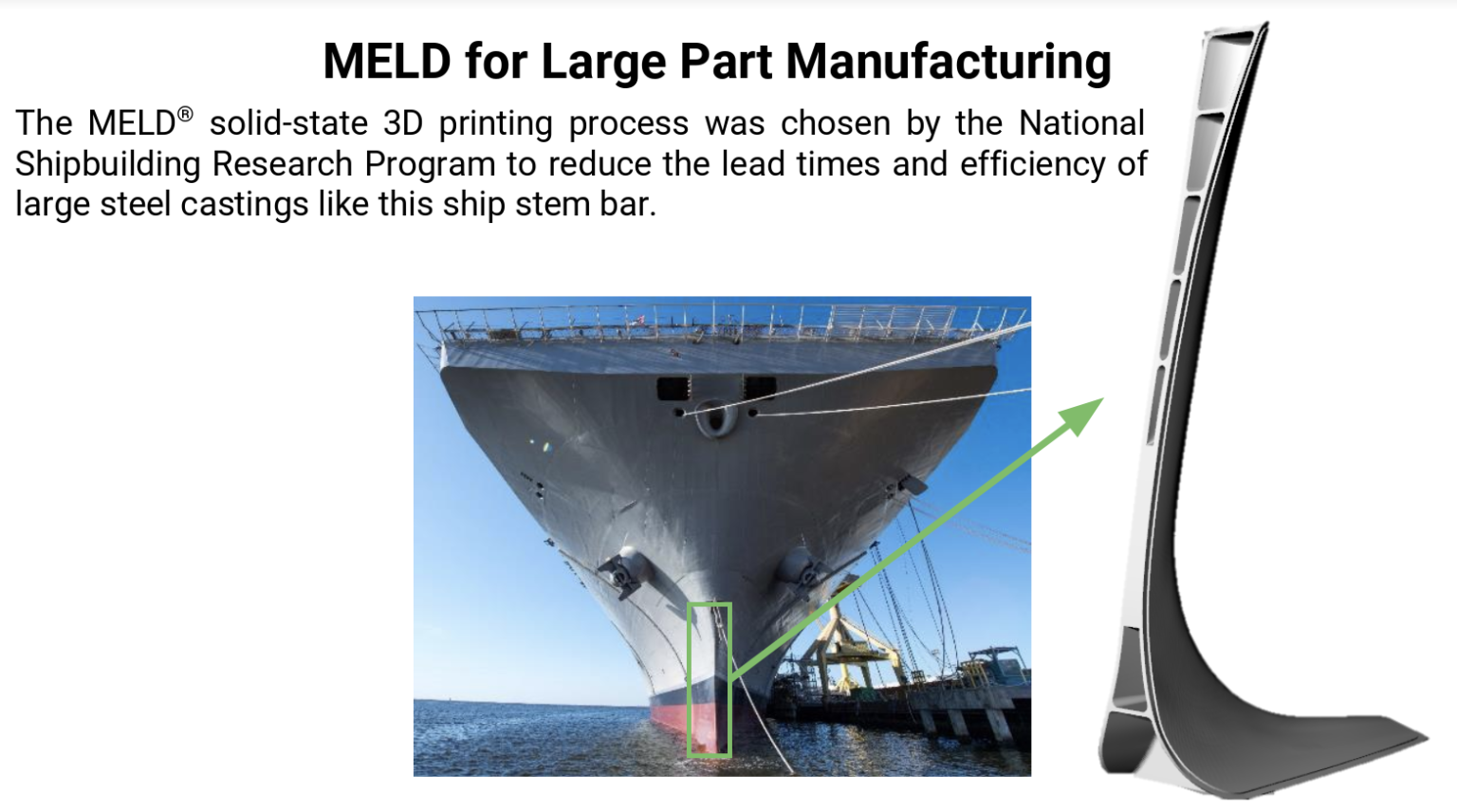 Meld Awarded M For Metal D Printing Repairs For The Us Navy