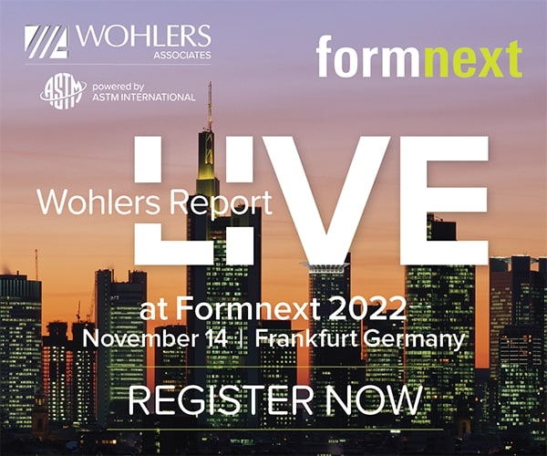 Wohlers Report LIVE at Formnext 2022
