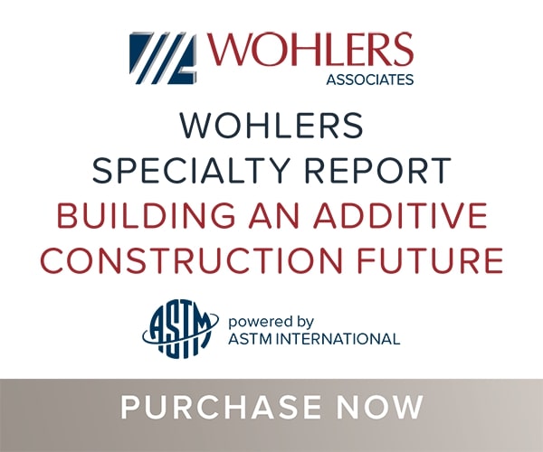 Wohlers Specialty Report on Construction