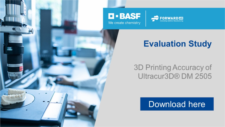 3D Printing Accuracy of Ultracur3D® DM 2505