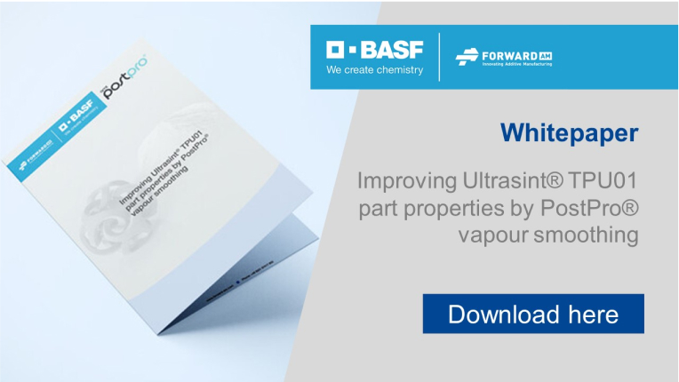 Improving Ultrasint® TPU01 part properties by PostPro® vapour smoothing