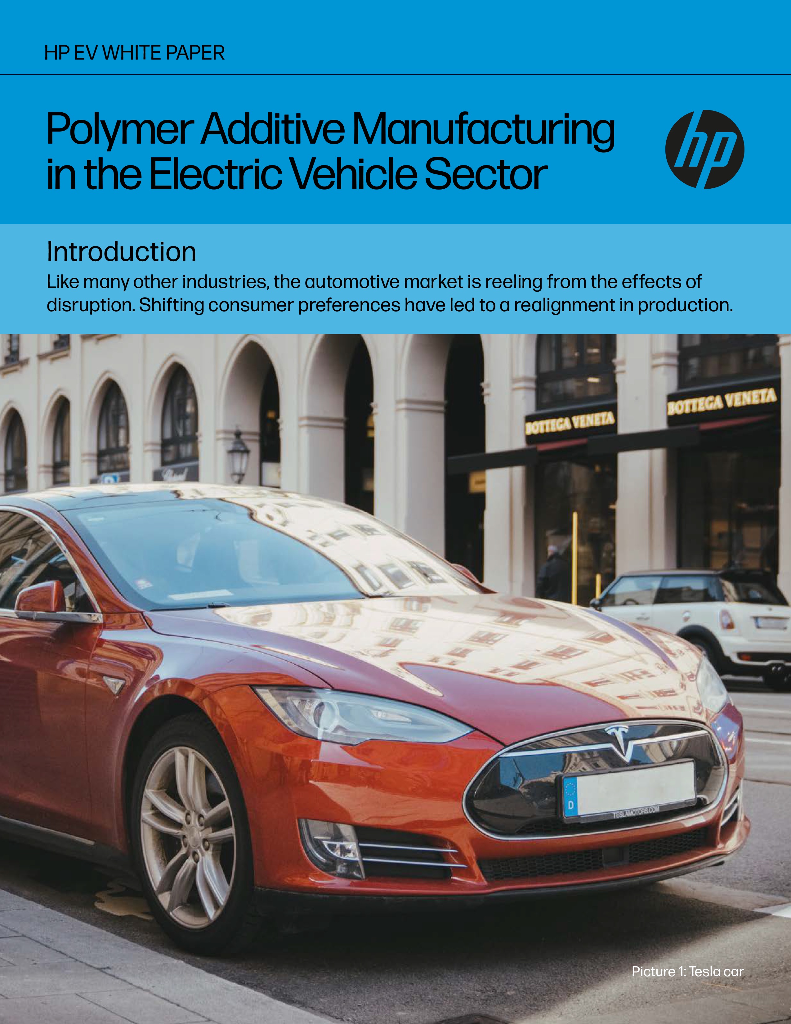 Polymer Additive Manufacturing in the Electric Vehicle Sector White Paper