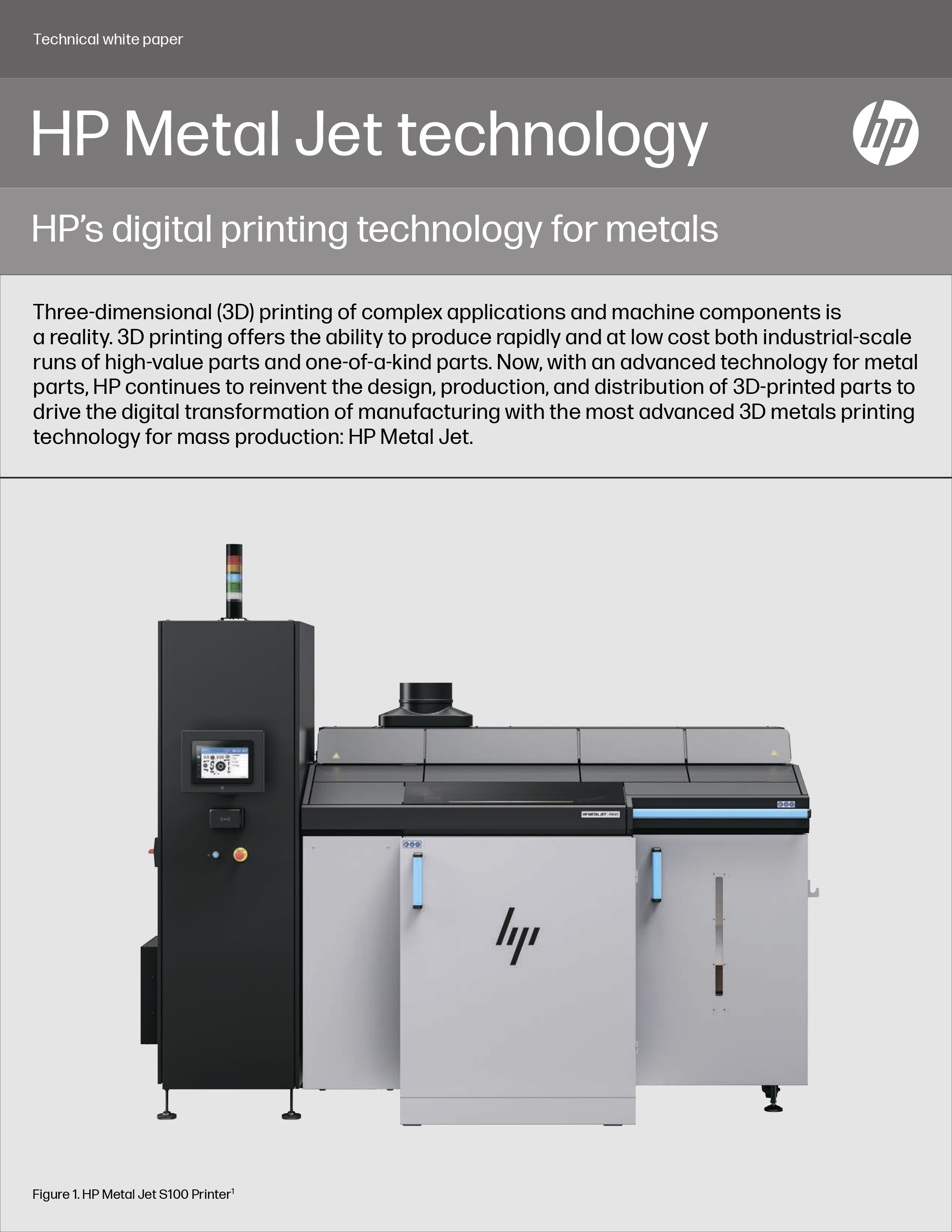 HP Metal Jet Technology technical white paper