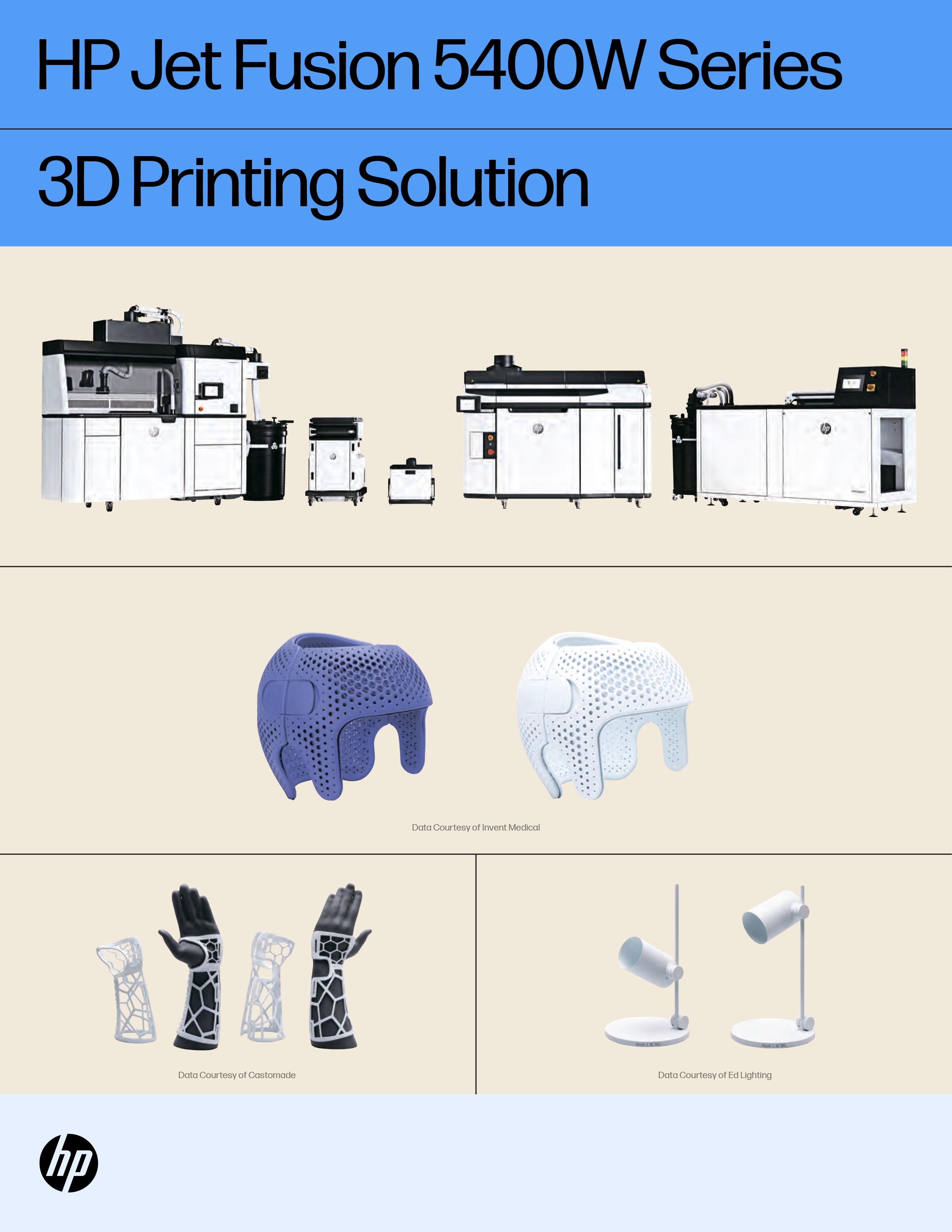 HP Jet Fusion 5400 Series 3D printing Solution Brochure