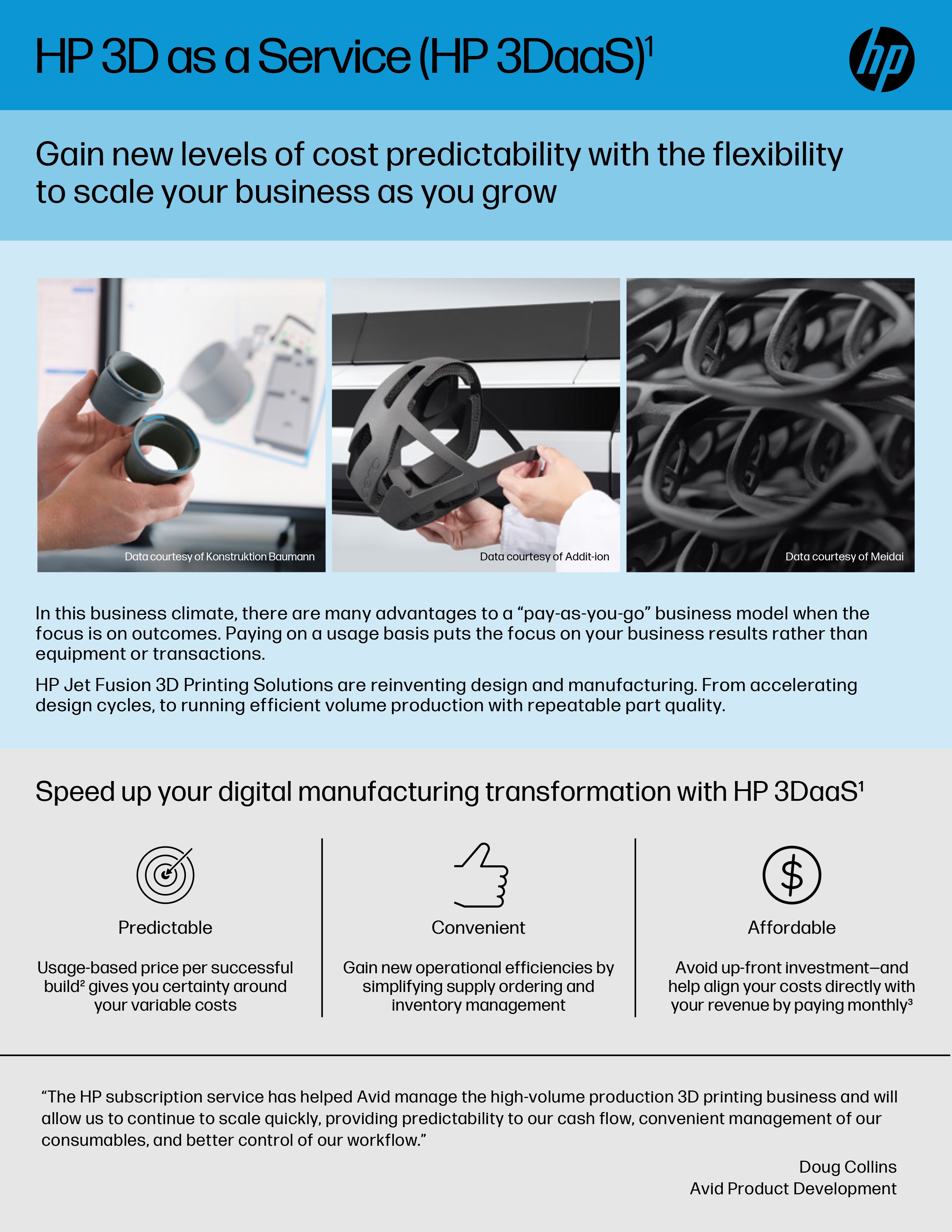 HP 3D as a Service (3DaaS)