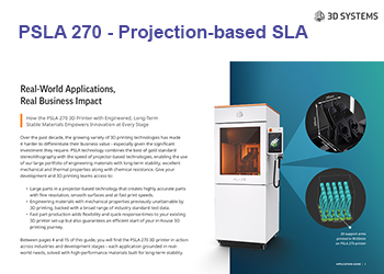 From Concept to 3D Print Production: Application Insights for the PSLA 270 3D Printer