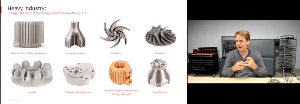 Metal 3D printing for heavy industries