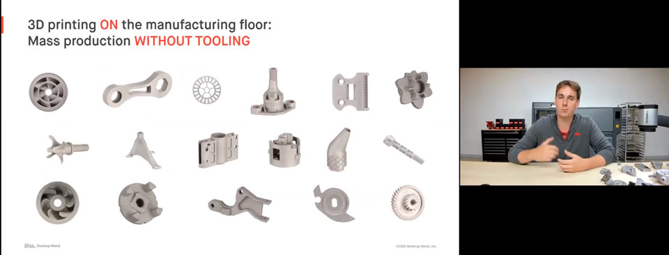 Metal 3D printing for manufacturing