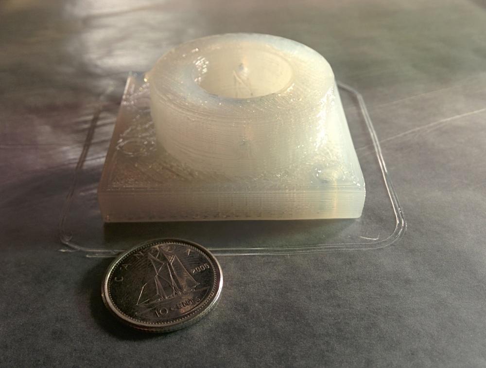 An object printed in Silicon