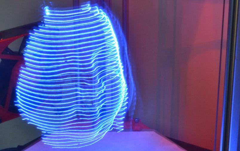 Sliced Light: 3D Printing by Replacing Filament with Light