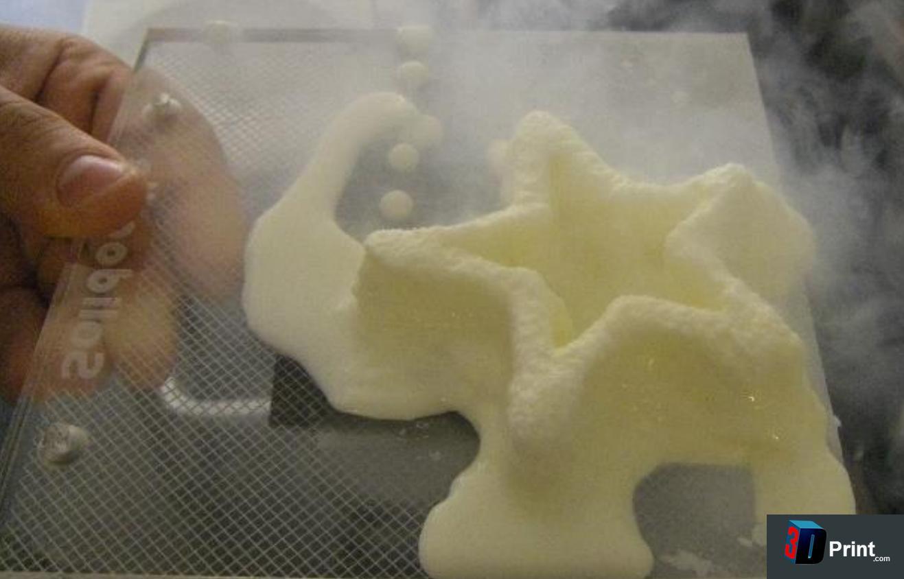 The 3D printed ice cream