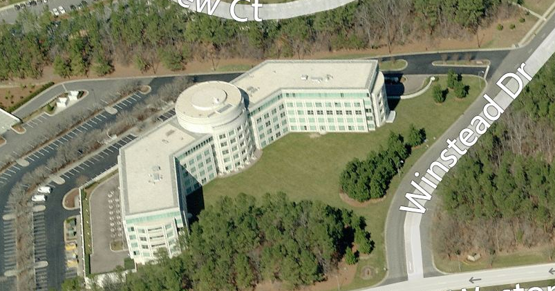 An aerial view of the new Cary, N.C. facility