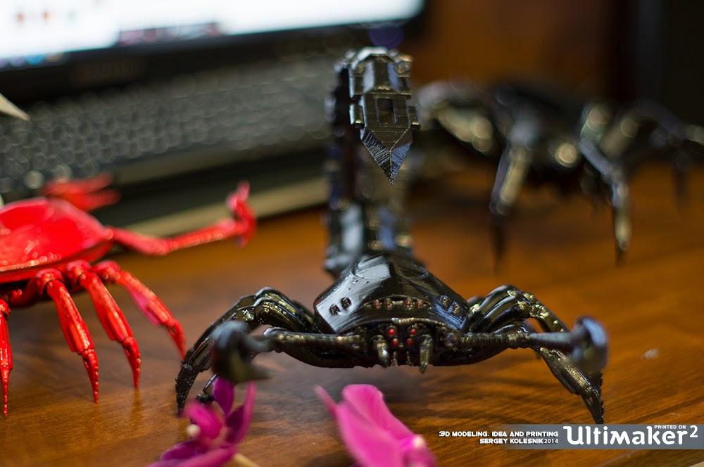 Sergey Kolesnik's 3D Printed Scorpion