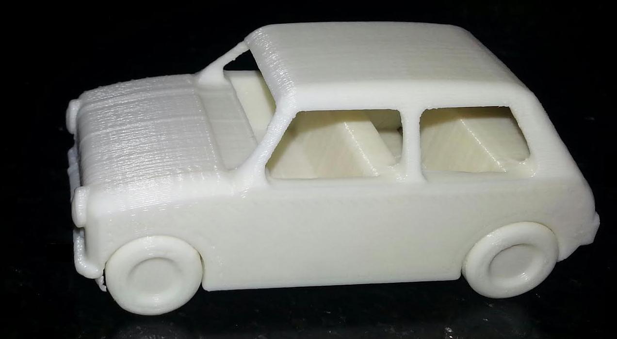 My 3D printed race car that came out almost perfectly.