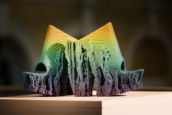3D printed shoes created by Bitonti, unveiled at the London 3D Printshow, September 2014.