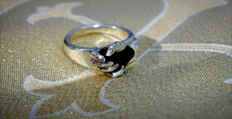 The 3D Printed Ring Holding a Moon Rock
