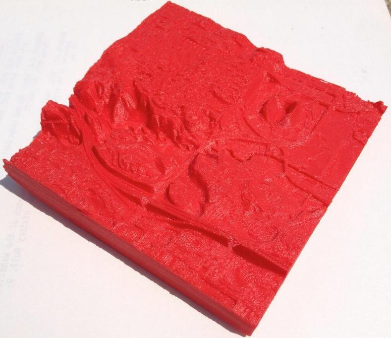 3D printed rock formation
