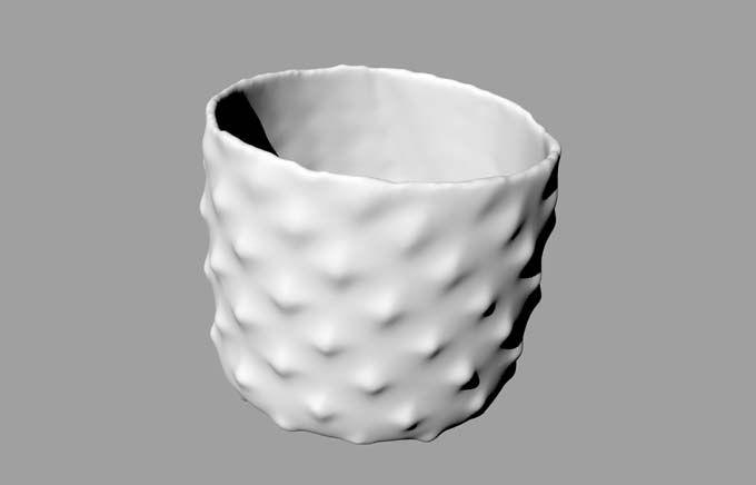 3D model of glass taken from CT scan