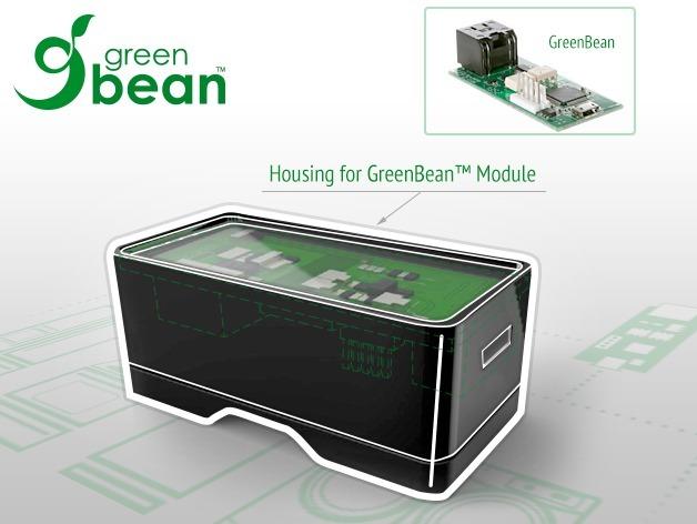 Rendering of Green Bean in a 3D Printed Case
