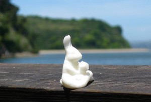 3D Printed Mysterabbit Meditates in Hundreds of Public Places