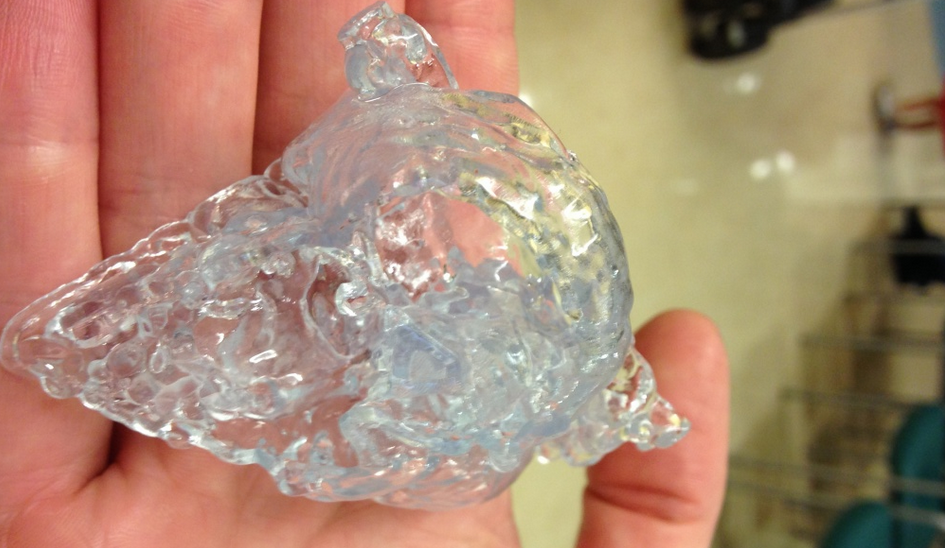 Materialise 3D printed replica of newborn's heart. 