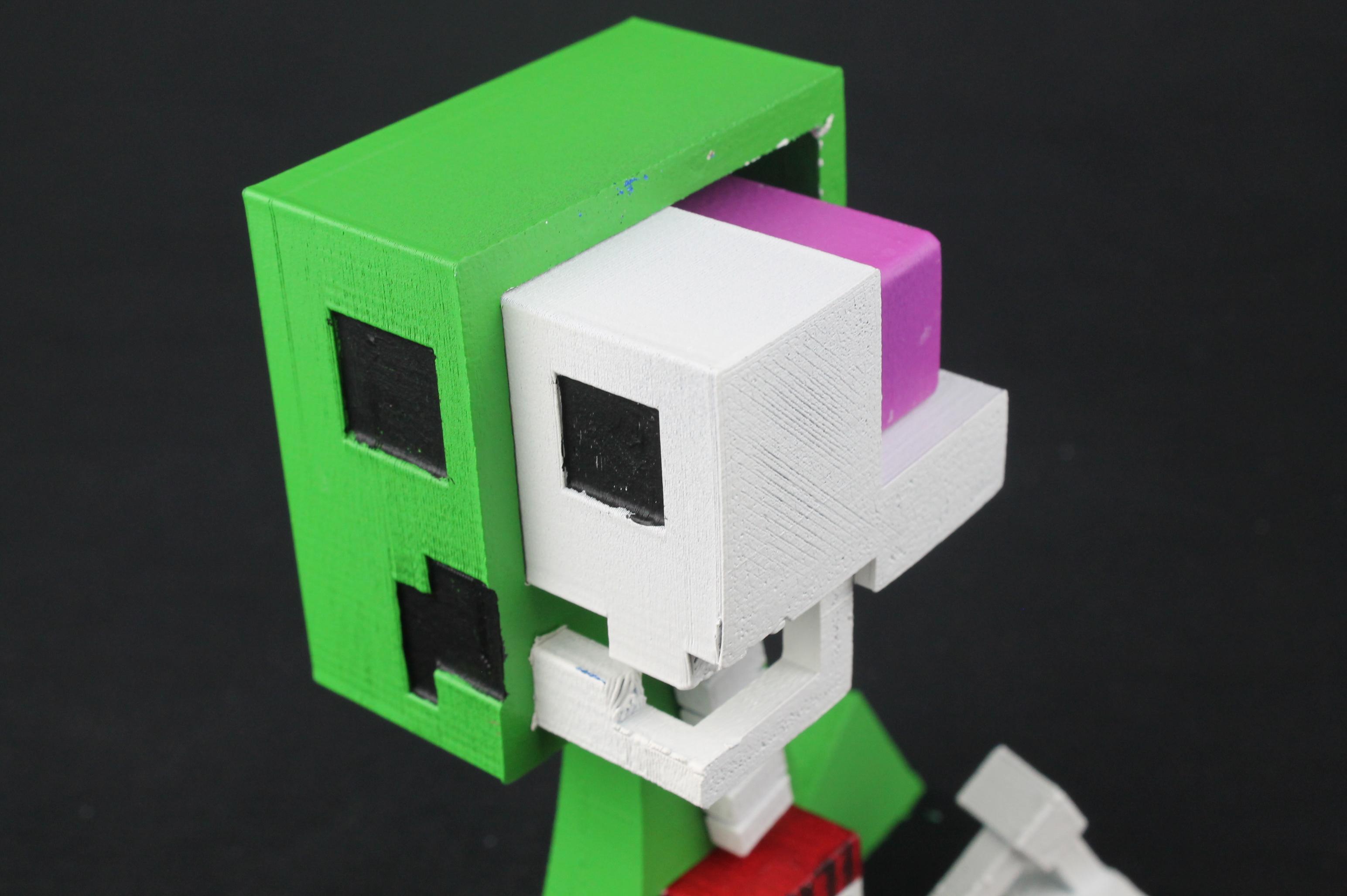 You Can Now 3D Print Minecraft Creepers With All The Intricate Details
