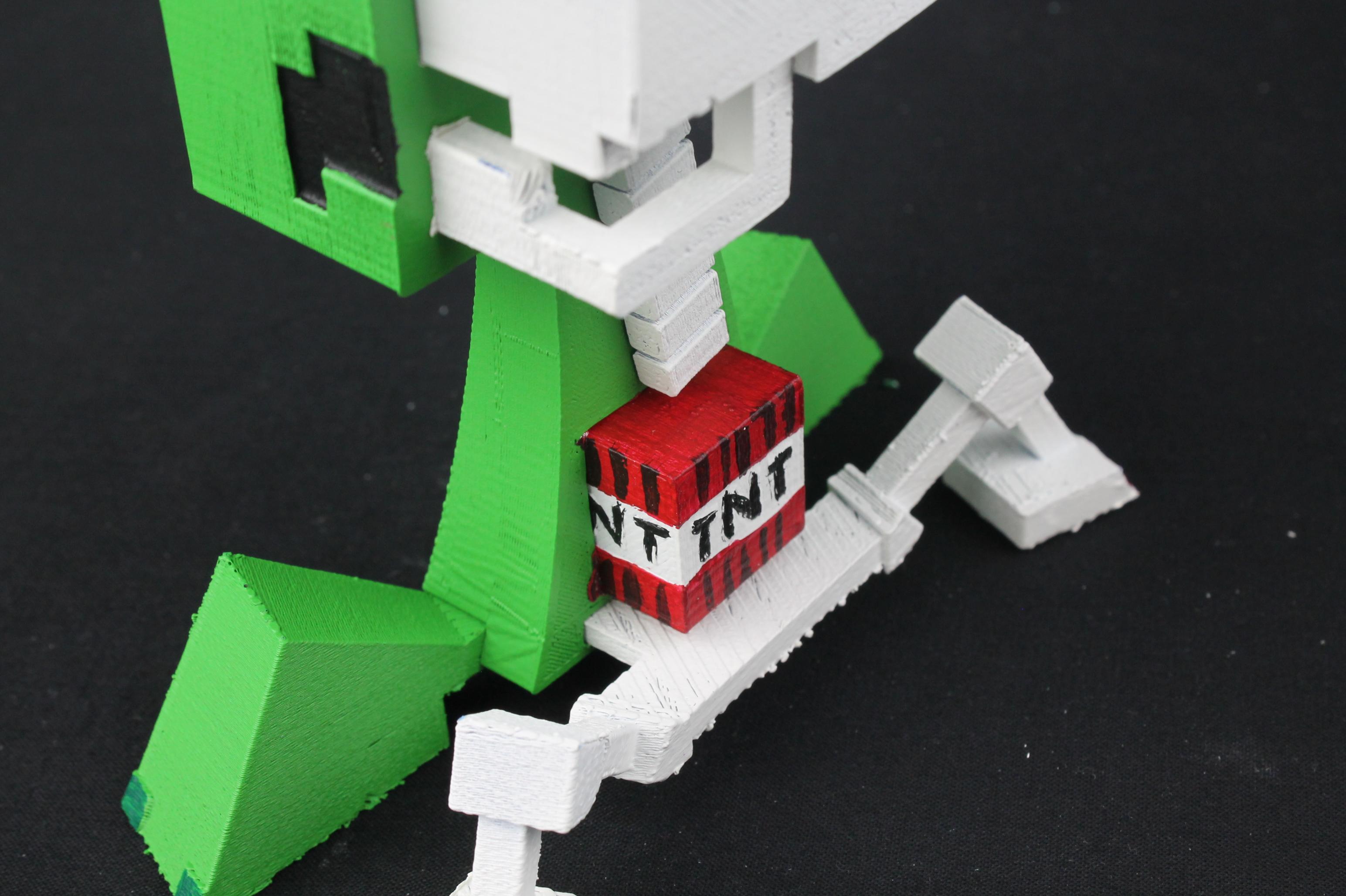 You Can Now 3D Print Minecraft Creepers With All The Intricate Details