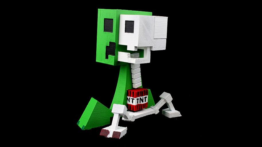 You Can Now 3d Print Minecraft Creepers With All The Intricate Details 3dprint Com The Voice Of 3d Printing Additive Manufacturing