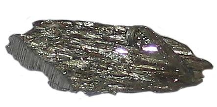 An ingot of the iron-manganese alloy.