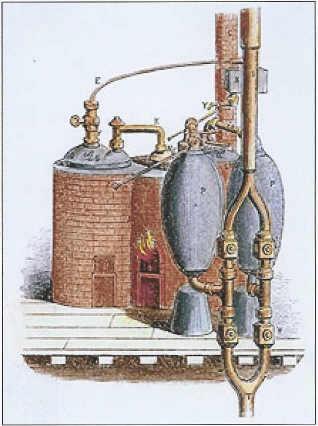 Thomas Savery steam engine, 1698