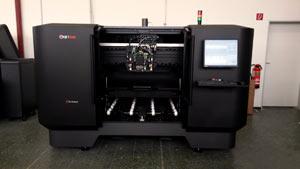 Aachen University has the world’s largest multi-material 3D printer from Stratasys, the Objet1000, with the ability to produce parts combining hard and soft materials, all in a single build
