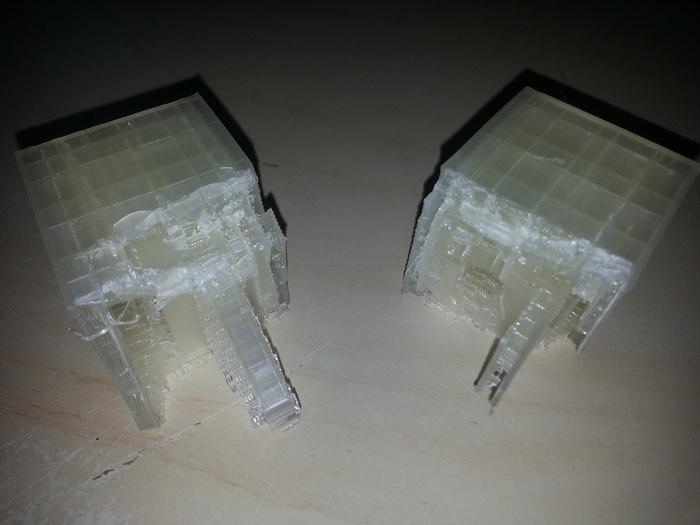 The two 3D printed halves of Aquapura