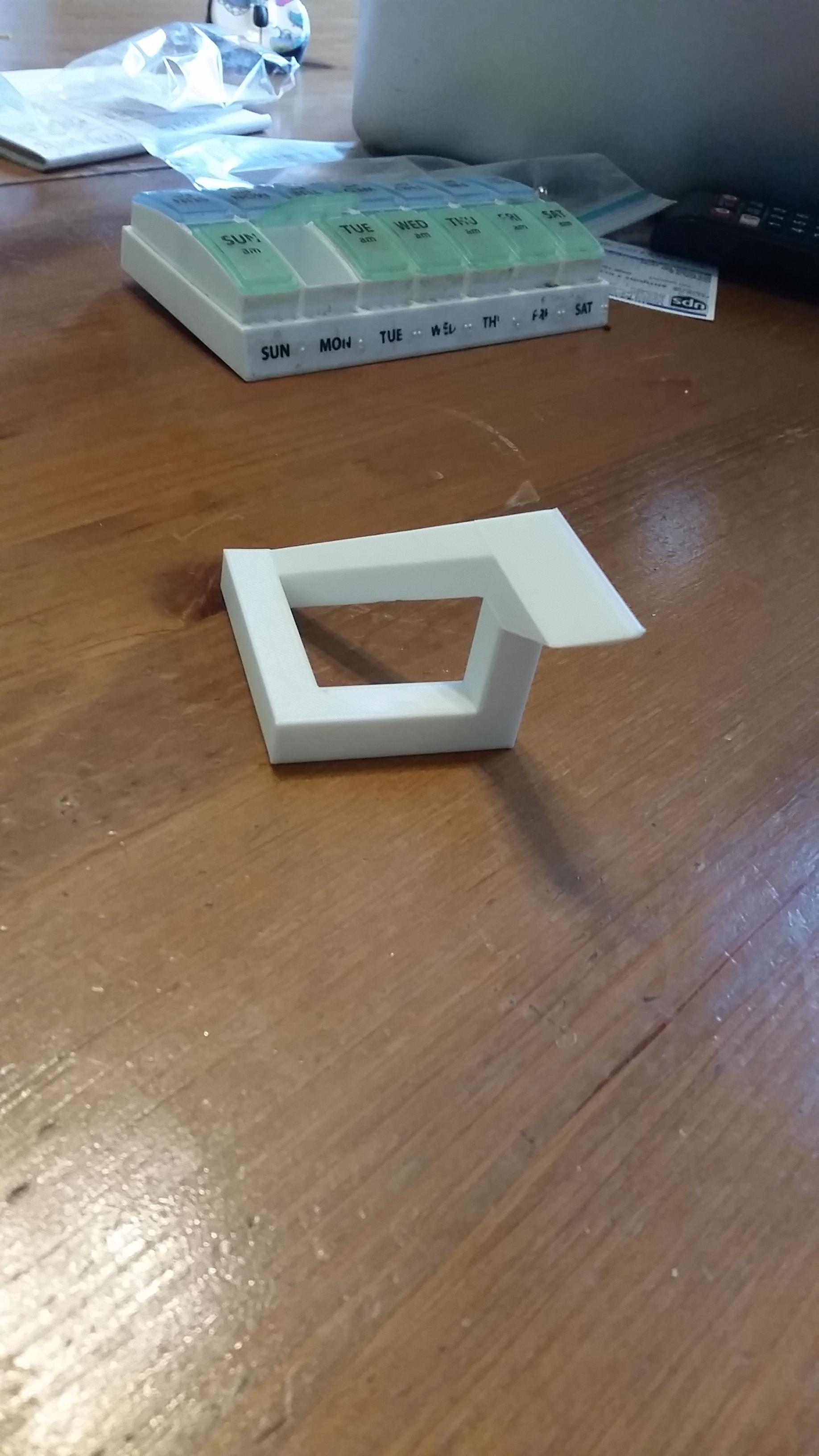 White Penrose Triangle 3D Printed Optical Illusion Ambiguous Illusion 