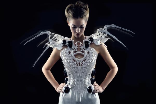  Anouk Wipprecht's 3D printed Spider Dress.