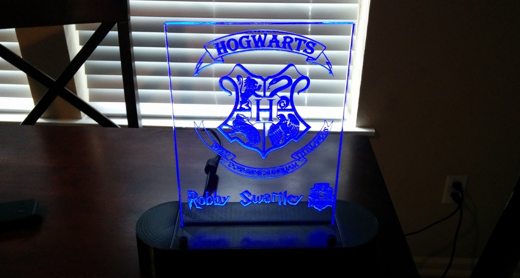 The Magic of Harry Potter and 3D Printing Come Together in a Personalized LED Sign