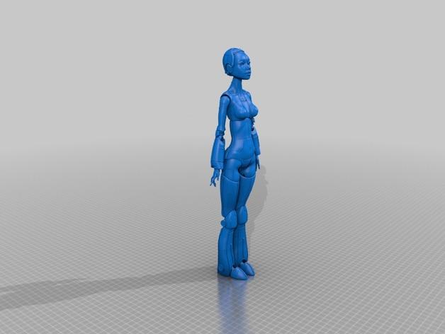 3D Printed “Robotica” — Articulated Doll by Spanish Artist Sonia