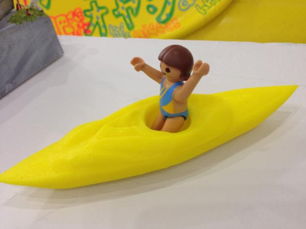 Mini 3D printed vagina kayak