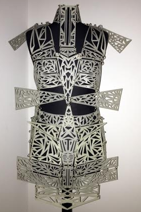 3d paneled dress