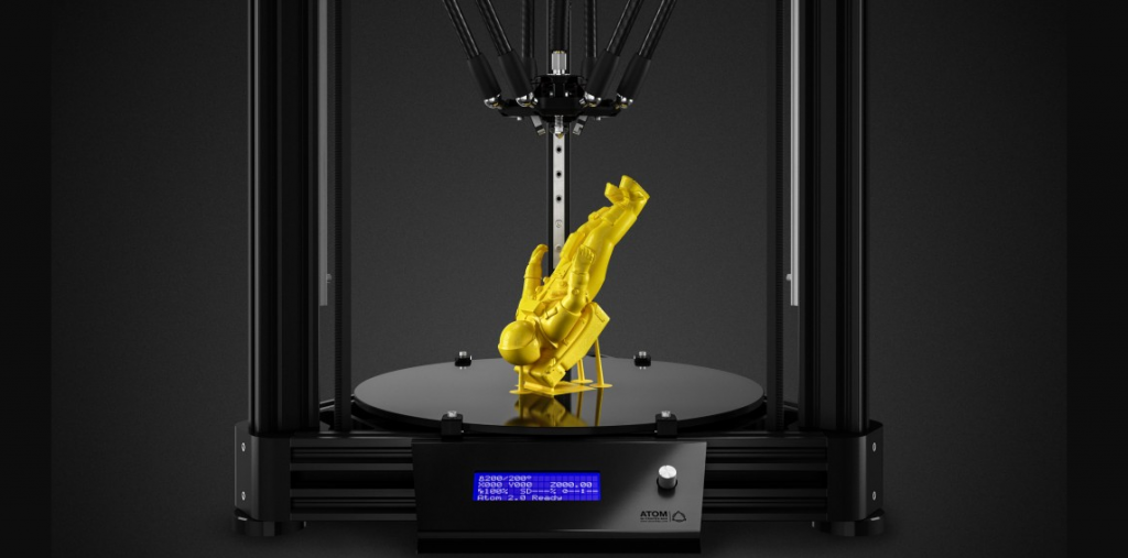 Atom 2.0 3D Printer & Laser Engraver Launches — 'The Most Refined Delta ... - A15 1024x507