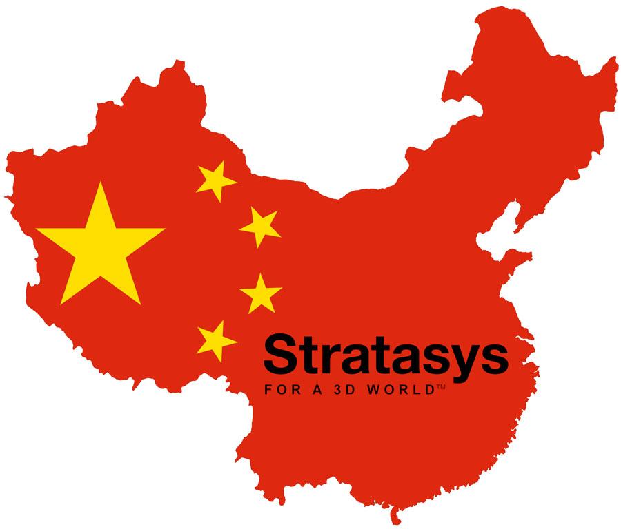 China_flag_map_stratasys_3d_printing