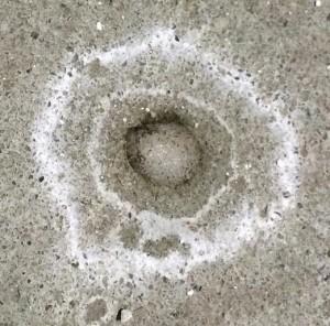 Was this ice on concrete subconsciously the inspiration for Goldsmith's work?