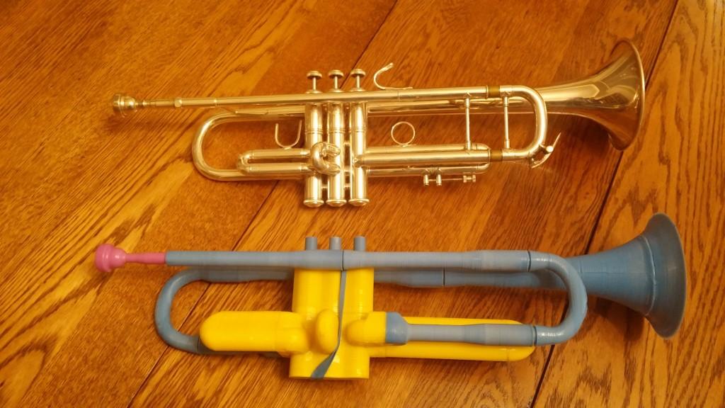 two trumpets