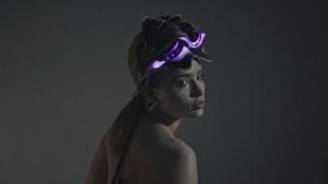 Synapse: A 3D Printed helmet which moves and illuminate according to brain activity. 2015. Designer: Behnaz Farahi Director: Nicolas Cambier Model: Lissy Twaits Cinamatography: Mitchell Sturm Make up artist: Sara Tagaloa  Hair: Selina Boon   This project was made with the help of Autodesk, Pier 9, USC.